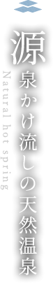 源泉かけ流しの天然温泉